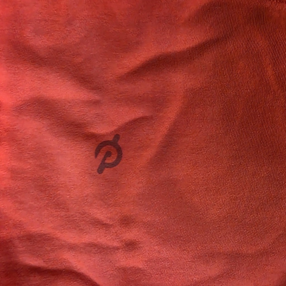 Peloton Mens 1000 Rides Milestone Crewneck Sweatshirt Red Orange Size L USA Made - Picture 3 of 10
